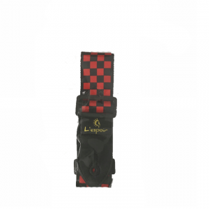 Adjustable Guitar Shoulder Strap Boxed Design - Red & Black