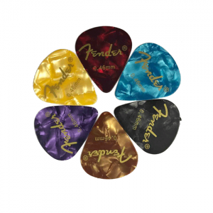 Pack of 6 Fender Guitar Picks - 0.46mm