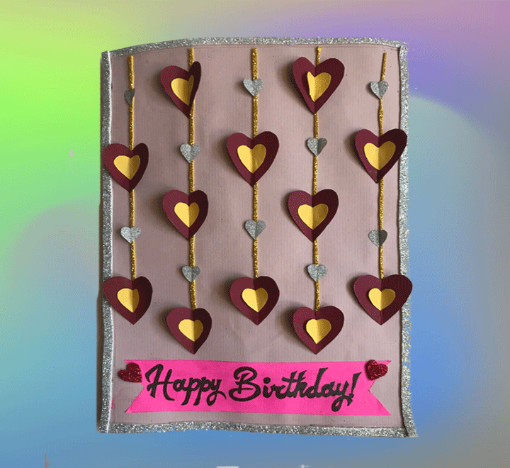 Hand made Happy Birthday Greeting Card