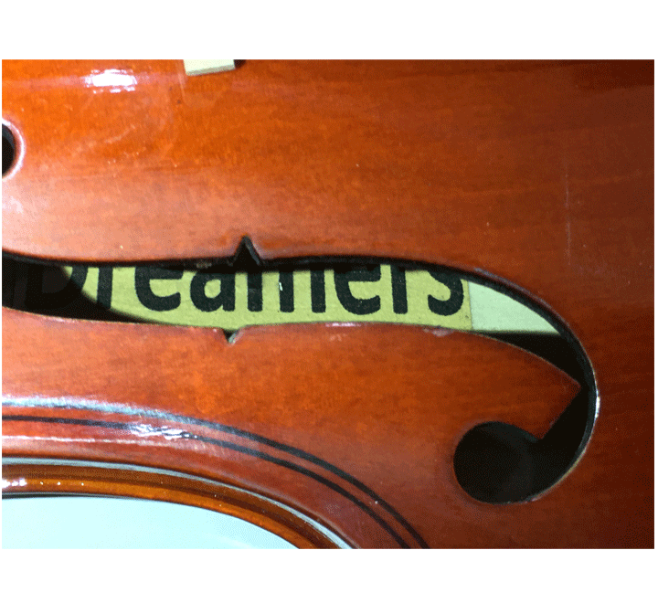 Violin full size 4/4 Glossy Finish – Sunburst - Image 4