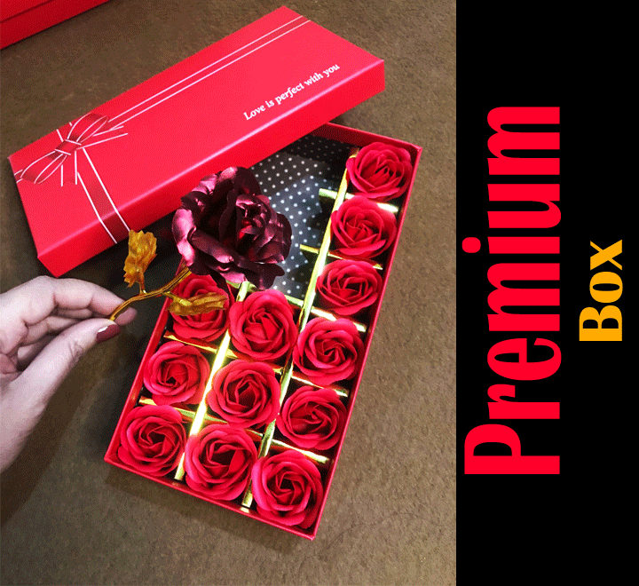 24K Gold Plated Rose Premium Gift Box with Fragrance Blossom Roses Valentines Day Gift Birthday Gift Anniversary Gift
