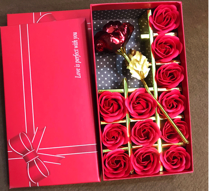 24K Gold Plated Rose Premium Gift Box with Fragrance Blossom Roses Valentines Day Gift Birthday Gift Anniversary Gift - Image 4