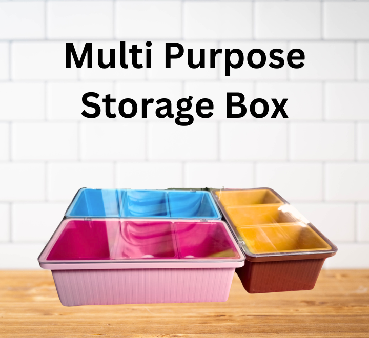 Multipurpose Spice Box For Spice Condiments Rectangle Shape Spice Box With Tray & Spoons - Image 2