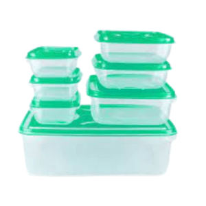 Thumb Lock Set of 7 Food Containers - Multicolor