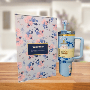 THE STANLEY X LOVESHACKFANCY QUENCHER  40 OZ  EVERBLOOMING ROSETTES