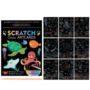 Junior Scratch Color Book - 8 Pcs